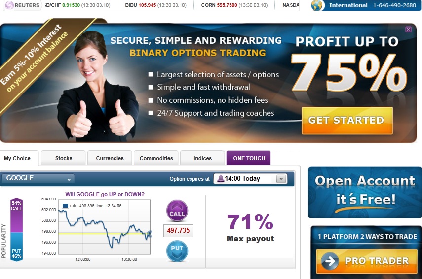 Tradersroom binary options