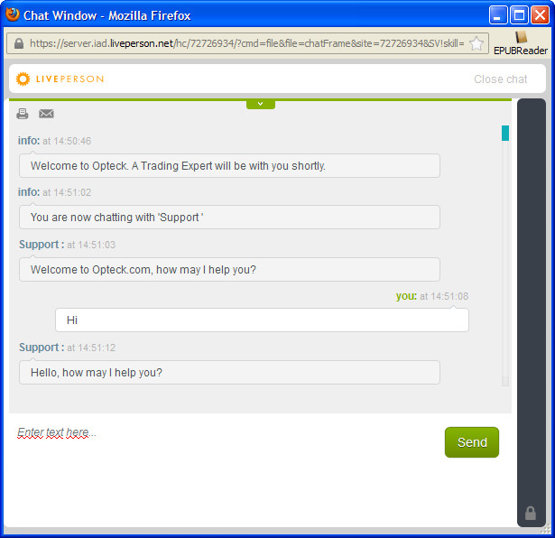 Opteck login