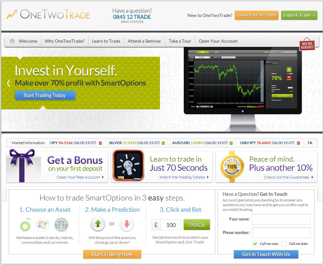 Onetwotrade review