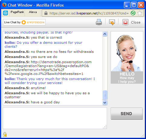 PowerOption Live Chat