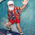 Surfing Santa