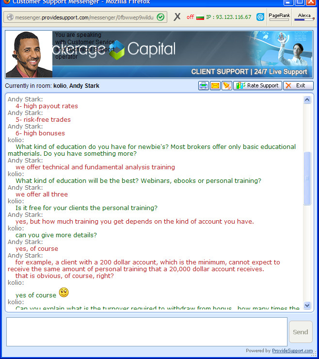 Binary options live chat room