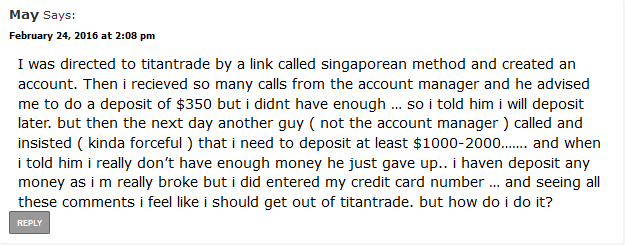 May scam