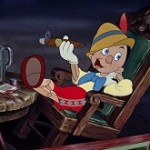 Pinocchio enjoys himself