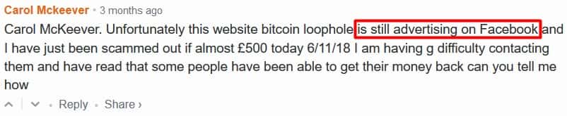 Bitcoin Loophole facebook