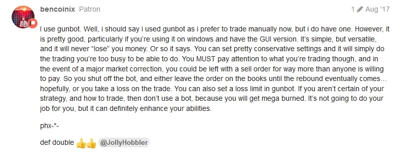 gunbot scam trading robot
