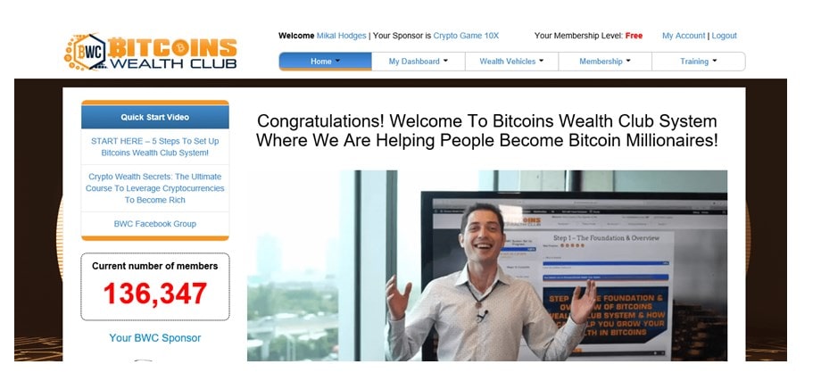 bitcoin wealth club fake robot